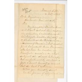 Mrs Howard Clark - Mount Lofty - Referring to the Conservatorium Students Course form required for Berth Howard Clark