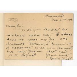 Edith Will - Kapunda - Enquiring about attendance for entrance examination for Conservatorium