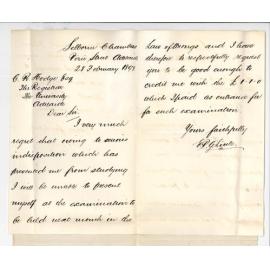 Egbert Percy Graham Little - Adelaide - Wishes to withdraw from Exam in Wrongs