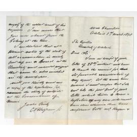 Charles Townshend Hargrave - Adelaide - Thanking Council for granting request for late fee to be refunded