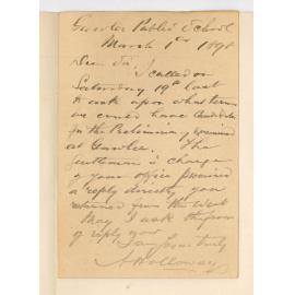 A Holloway - Gawler Public School - If Gawler candidates be Examined locally