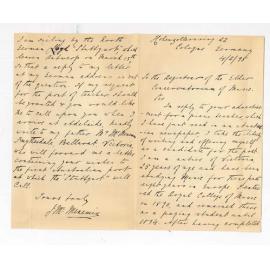 J McMenemin - Cologne - Application Teacher of Pianoforte