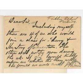 J F Davis - Parkside - Class in Theory and History of Education