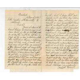 Joseph Turner - Cradock - Asking for allowance rent