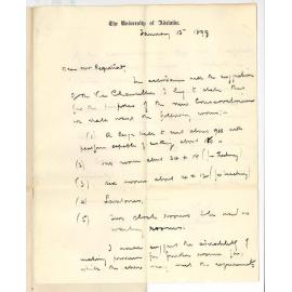 Professor Joshua Ives - Concerning the Conservatorium Buildings