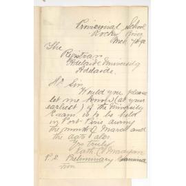 Kath C Madigan - River Rocky - Will Preliminary be held at Port Pirie - if so when