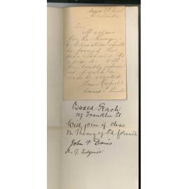 Annie C Hunter - Adelaide - Asking if class on Theory and History of Education is to be formed