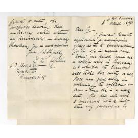 Carl Louis Spehr - Mount Gambier - Permission for Miss to commence as Student at once