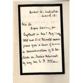 Mrs Oldham - Medindie - Lecture fees due to late William F Oldham