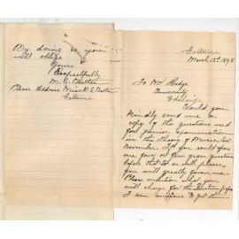 Miss M C Batten - Caltowie - Asking for questions Theory of Music Exams