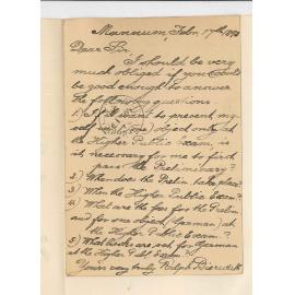 Ralph Bierwirth - Mannum - Information re the Higher Public Examination