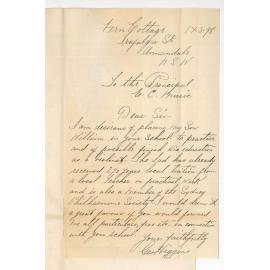 George Higgins - Annandale NSW - Particulars re Conservatorium