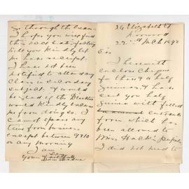 Miss Jane Greene - Norwood - Enclosing fees for Music and deducting the Entrance Exam fee