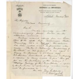 E S Wigg and Son - Adelaide - Concerning Orders for Books