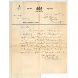 L W Stanton - Chair Board of Inspectors - Will be pleased to supply Blackboard Composition