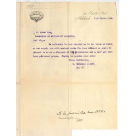 S Marshall and Sons - Adelaide - Offer to supply Musical Works