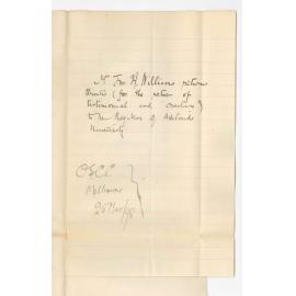 John A Williams - Melbourne - Acknowledging Testimonial and Overture