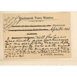 A Puddy - Asking Professor Joshua Ives permission for Miss Maude Puddy to play a solo