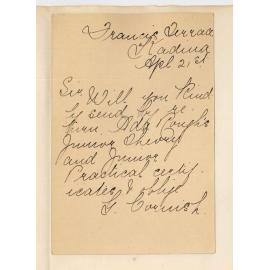 Miss G Cornish - Kadina - Asking for Miss Roughs Certificates for Music