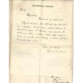 Frank John Naish and Hofmeyer and Others - Adelaide - Tenders for painting