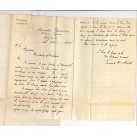 Frank John Naish - Adelaide - Concerning account for Library Book cases