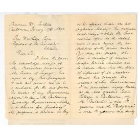 Ernest Harting - Caulfield Melbourne - Cannot become a Candidate for position of Teacher of Singing