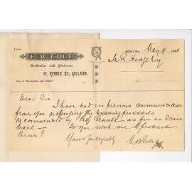 Cole and Company - Adelaide - Missing Periodicals