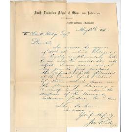 John Dalby - Adelaide - Cannot give course of Extension Lectures