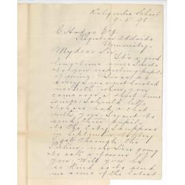 R H A Braddock - Kalgoorlie - Request for Preliminary Exam Papers