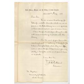 Joseph Robert George Adams - Public Library - Offering to Exchange duplicate Works