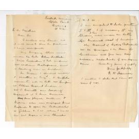 F W Harmer - Sydney - Application Teacher of Singing or Extra Teacher of Singing in the Conservatorim