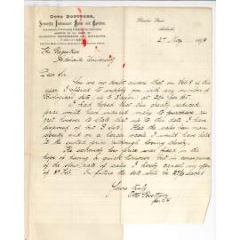 Otto Boettger - Adelaide - Withdrawing offer to supply Biological sets at 20/- each