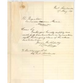 J L Anthony - Port Adelaide - Information Singing Class Conservatorium