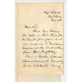 Bessie Scott - Port Pirie - Wishes to take lessons on Cello