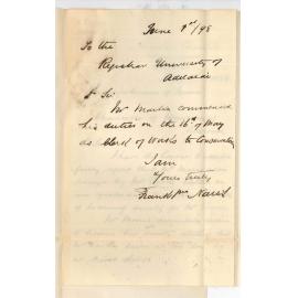 Frank John Naish - Adelaide - Re G S Martin and W C Torode