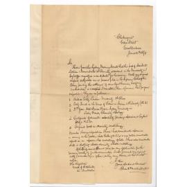 Charles A Mulholland - Woollahra - Application for Position of Assistant Lecturer and Demonstrator in Chemistry