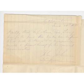 Convent of Mercy - Mount Gambier - Alma R Langs request to withdraw from Primary owing to illness