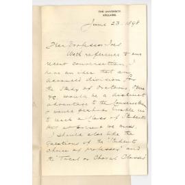 Frederick Bevan - Questions Concerning the Conservatorium