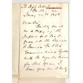 F C Faulkner - Perth - Request for Junior and Senior Exam Papers