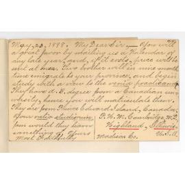 P H M Cambridge - Highland Illinois USA - Request for Calendar