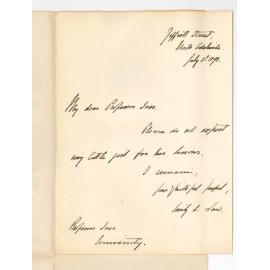 Mrs Law - North Adelaide - Withdrawing daughter from Conservatorium