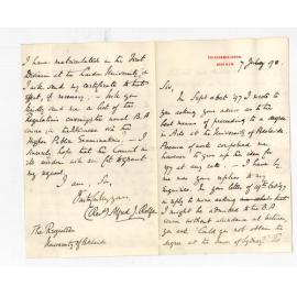 Reverend Alfred J Rolfe - The Grammar School - Bega NSW - Concerning the BA Course