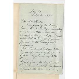 Dr J H G Drummond - Moonta - Presenting books to Library re Extension Lectures Examination to be held in Moonta Institute