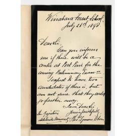 Thomas Symons Oborn - Wirrabara - Will there be a Preliminary Exam at Port Pirie