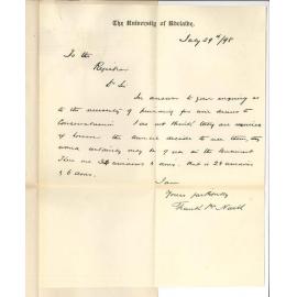 Frank John Naish - Adelaide - Report re wire blind windows