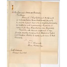 Reverend Brian Wibberley - Asking if accompanying certificate will be sufficient for Mus Bac degree