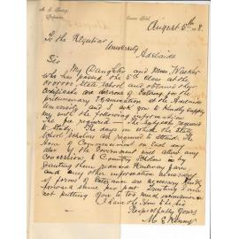 M E Kenny - Orroroo - Information concerning the Preliminary Examination