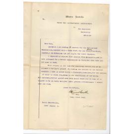 William Ernest Cooke - Perth - Forwarding entries for Preliminary Re Practical Musical Examination