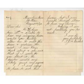 T J H Mitchell - St Peters - Request for permission to omit 2nd Term Conservatorium