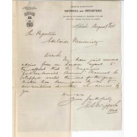 E S Wigg and Son - Adelaide - The Magazine Jahresbericht cannot be stopped till end of year